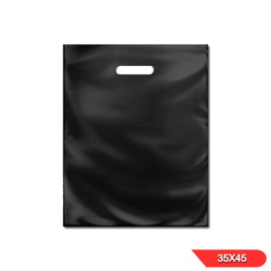 BOLSA RIÑON LISA x 50u 35x45 NEGRA